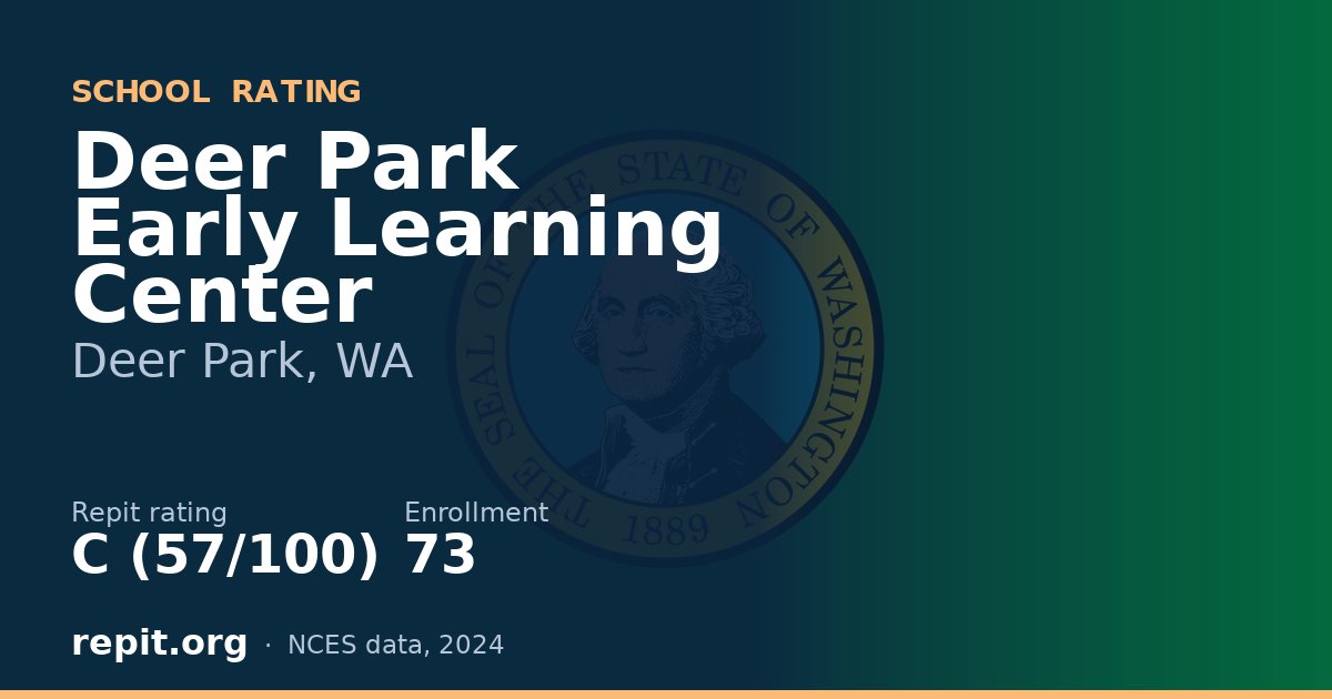Deer Park Early Learning Center, Deer Park, WA — Repit school rating C (57/100)