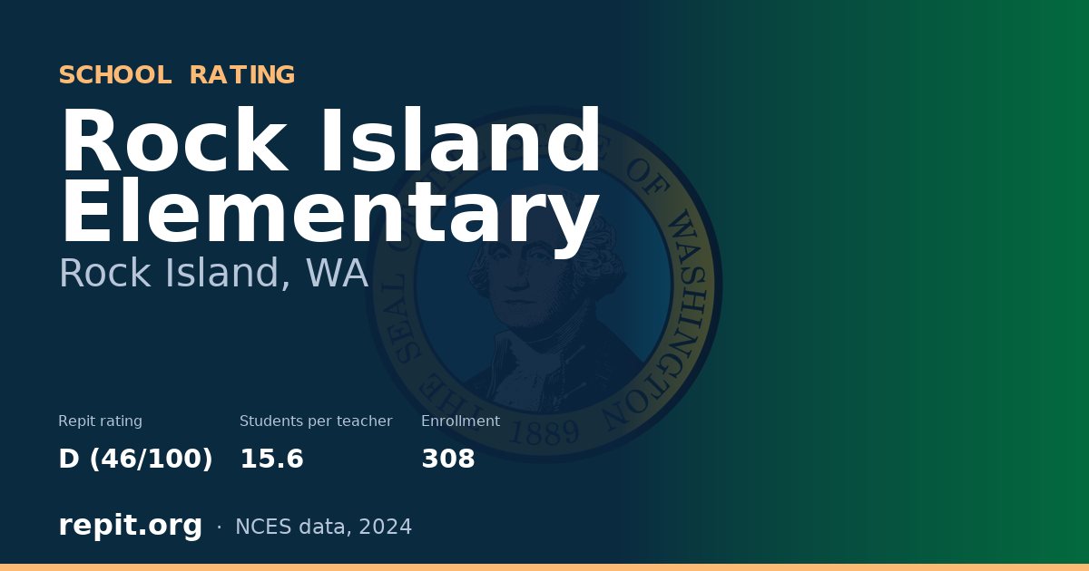 Rock Island Elementary, Rock Island, WA — Repit school rating D (46/100)