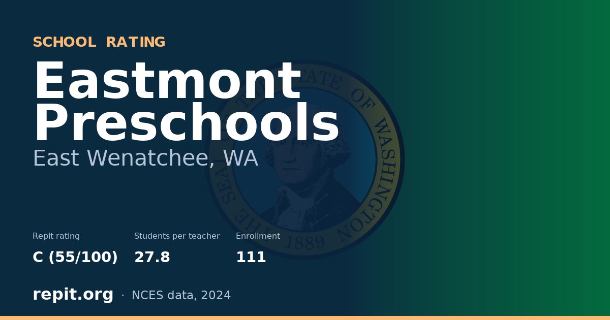 Eastmont Preschools, East Wenatchee, WA — Repit school rating C (55/100)