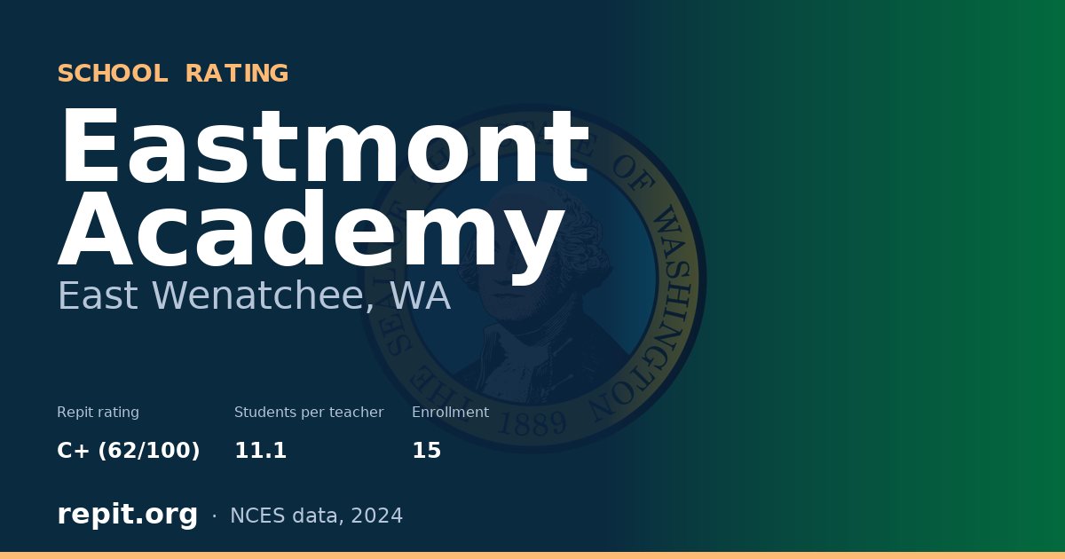 Eastmont Academy, East Wenatchee, WA — Repit school rating C+ (62/100)