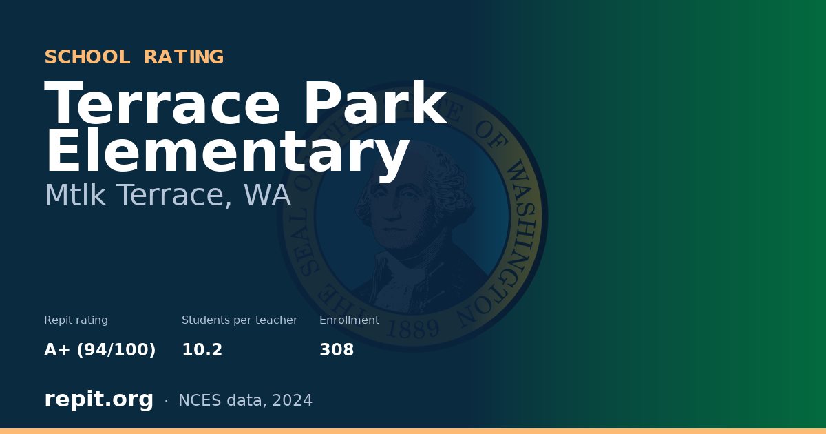 Terrace Park Elementary, Mtlk Terrace, WA — Repit school rating A+ (94/100)