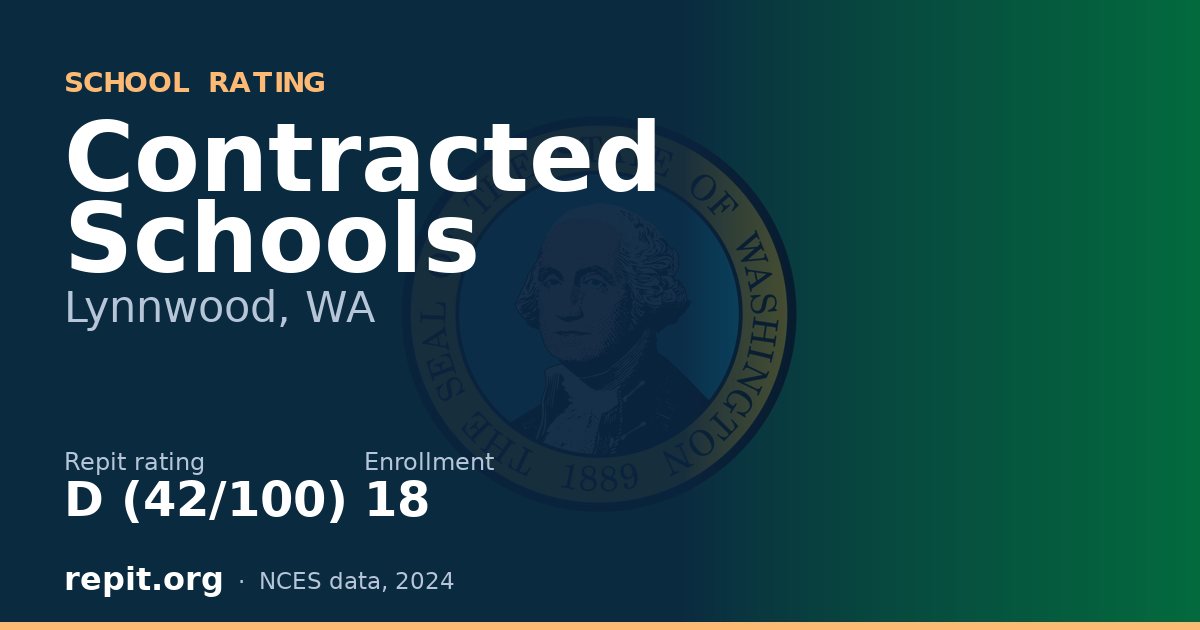 Contracted Schools, Lynnwood, WA — Repit school rating D (42/100)