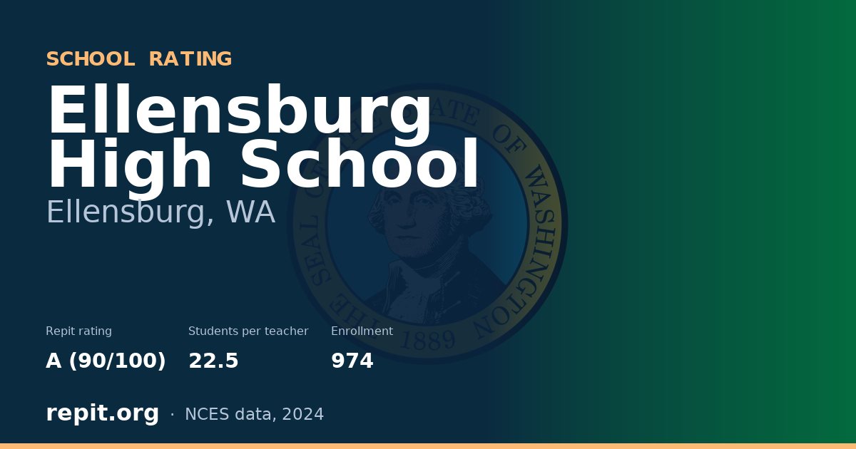 Ellensburg High School, Ellensburg, WA — Repit school rating A (90/100)