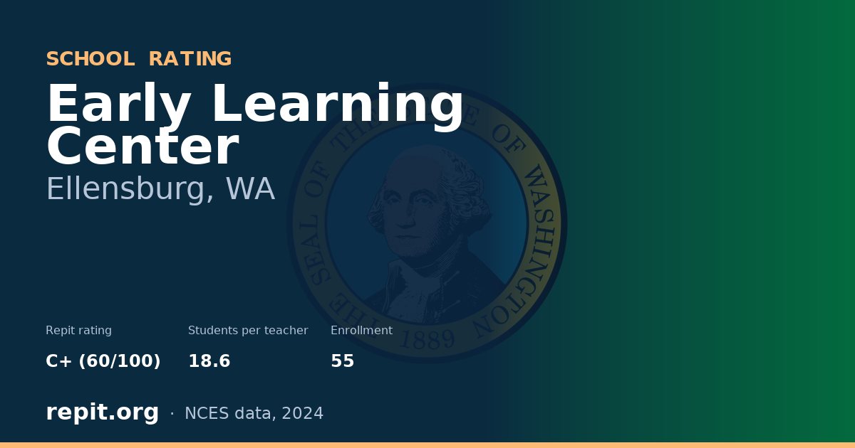 Early Learning Center, Ellensburg, WA — Repit school rating C+ (60/100)