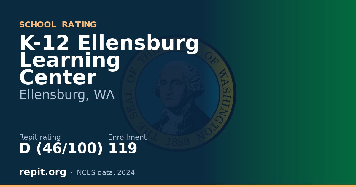K-12 Ellensburg Learning Center, Ellensburg, WA — Repit school rating D (46/100)