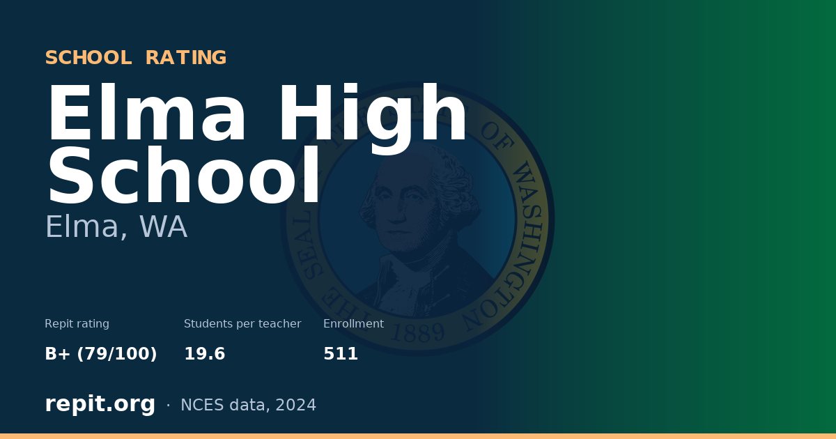 Elma High School, Elma, WA — Repit school rating B+ (79/100)