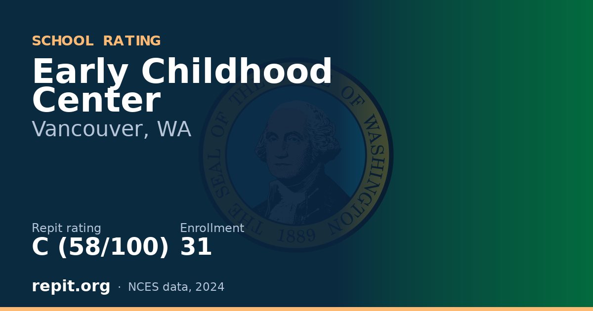 Early Childhood Center, Vancouver, WA — Repit school rating C (58/100)