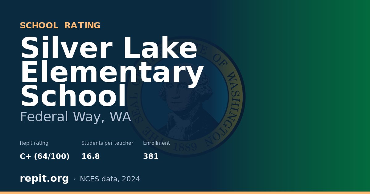 Silver Lake Elementary School, Federal Way, WA — Repit school rating C+ (64/100)