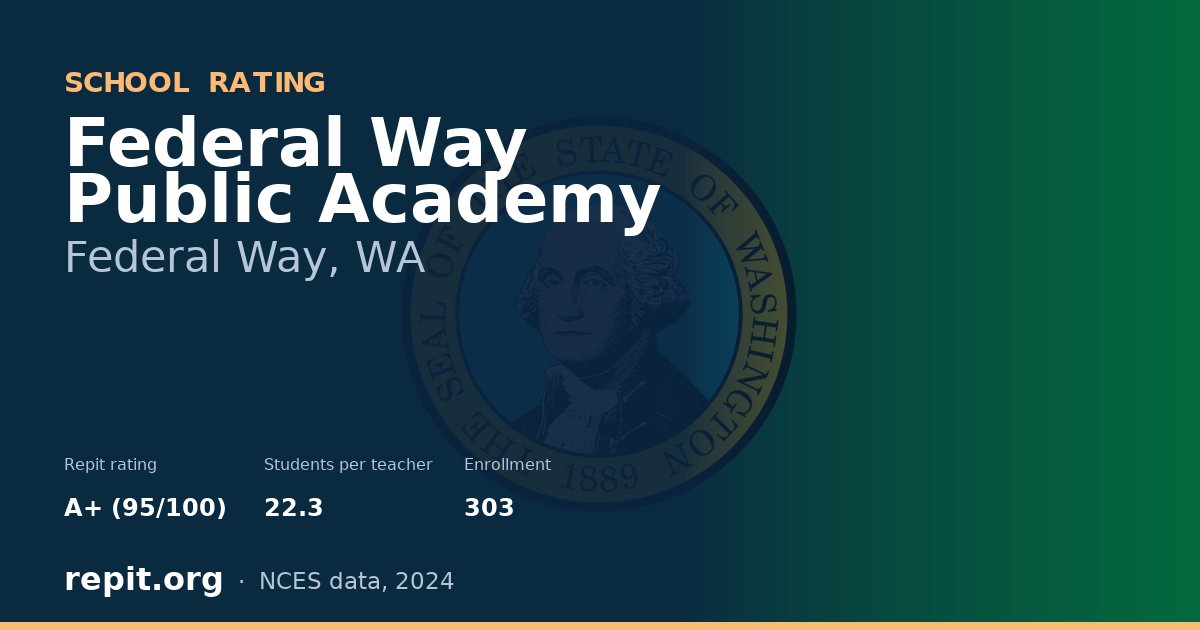 Federal Way Public Academy, Federal Way, WA — Repit school rating A+ (95/100)