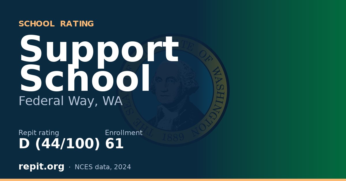 Support School, Federal Way, WA — Repit school rating D (44/100)