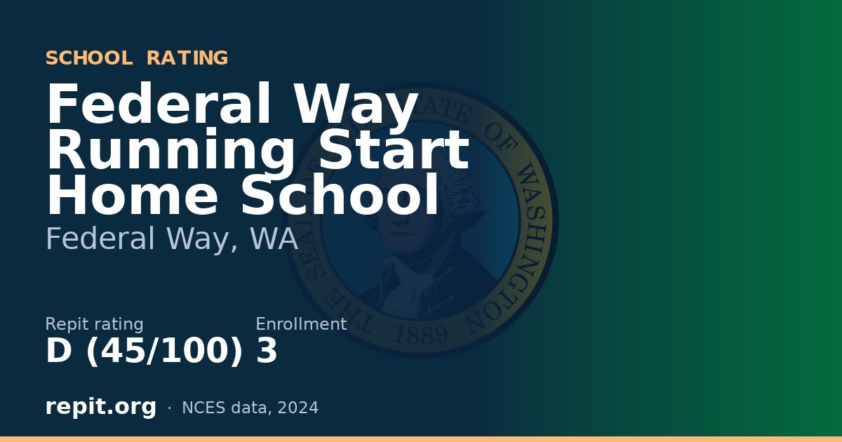 Federal Way Running Start Home School, Federal Way, WA — Repit school rating D (45/100)