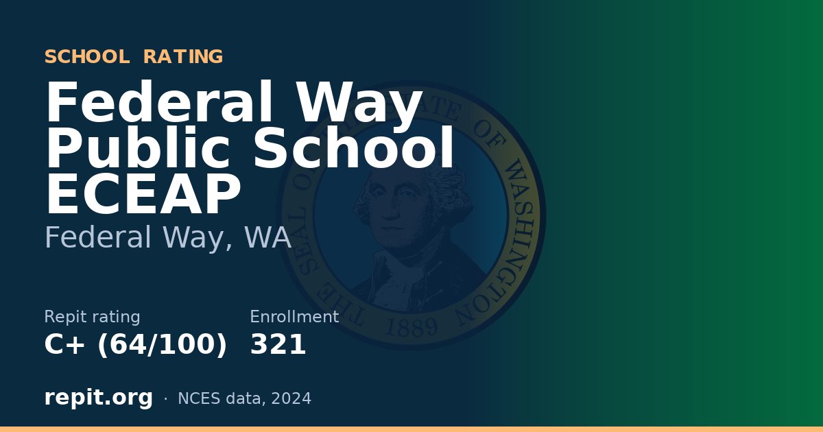 Federal Way Public School ECEAP, Federal Way, WA — Repit school rating C+ (64/100)