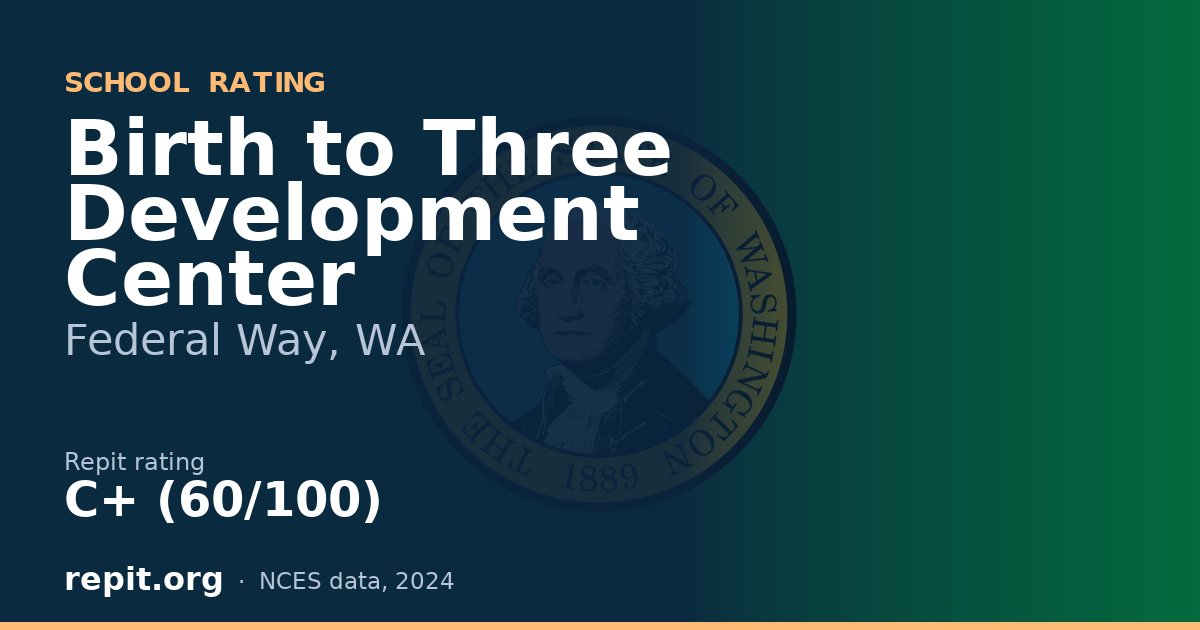 Birth to Three Development Center, Federal Way, WA — Repit school rating C+ (60/100)