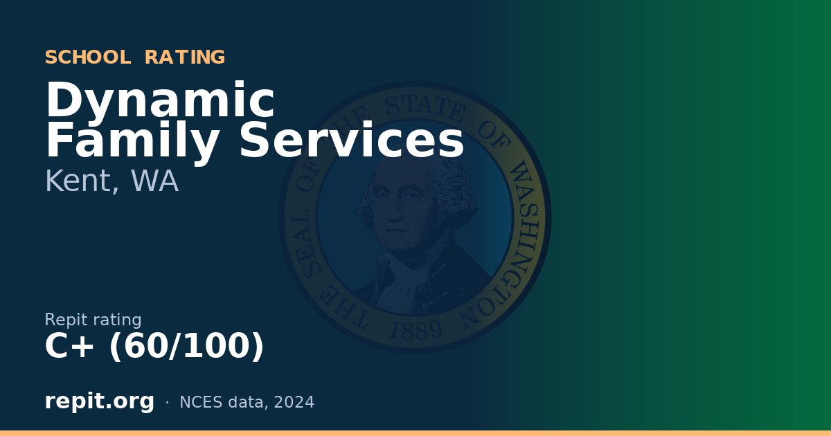 Dynamic Family Services, Kent, WA — Repit school rating C+ (60/100)