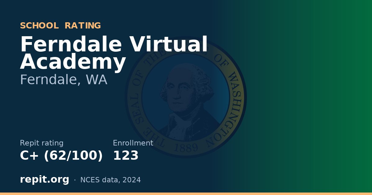 Ferndale Virtual Academy, Ferndale, WA — Repit school rating C+ (62/100)