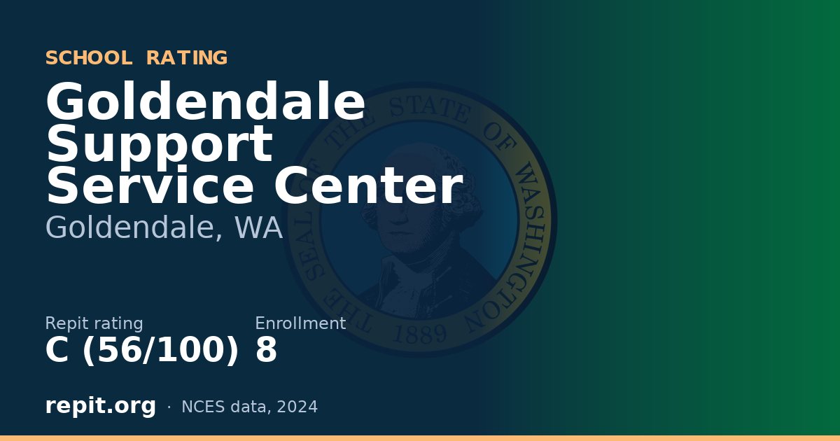 Goldendale Support Service Center, Goldendale, WA — Repit school rating C (56/100)