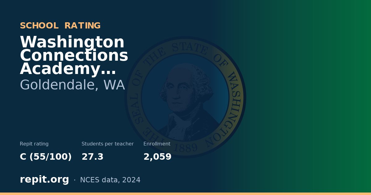 Washington Connections Academy Goldendale, Goldendale, WA — Repit school rating C (55/100)