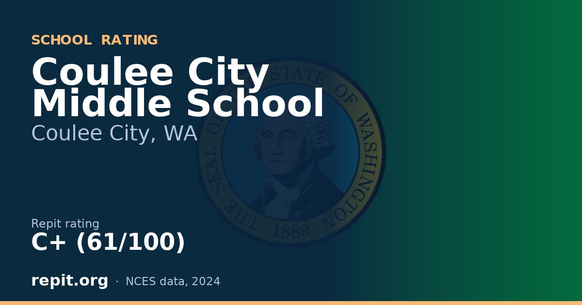 Coulee City Middle School, Coulee City, WA — Repit school rating C+ (61/100)