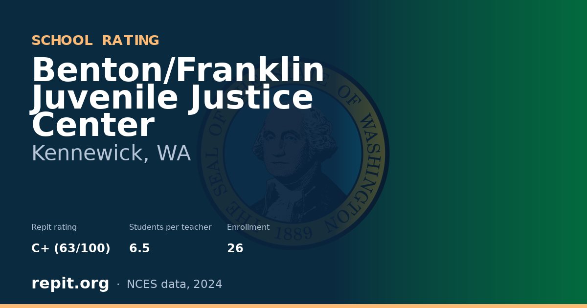 Benton/Franklin Juvenile Justice Center, Kennewick, WA — Repit school rating C+ (63/100)