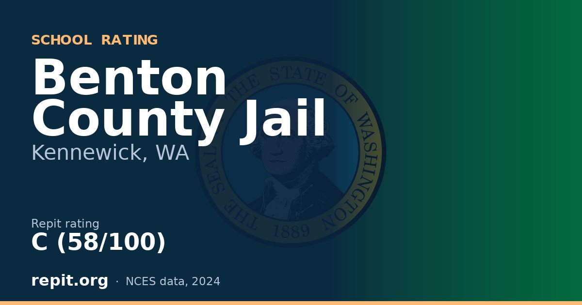 Benton County Jail, Kennewick, WA — Repit school rating C (58/100)