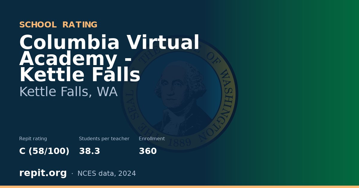 Columbia Virtual Academy - Kettle Falls, Kettle Falls, WA — Repit school rating C (58/100)