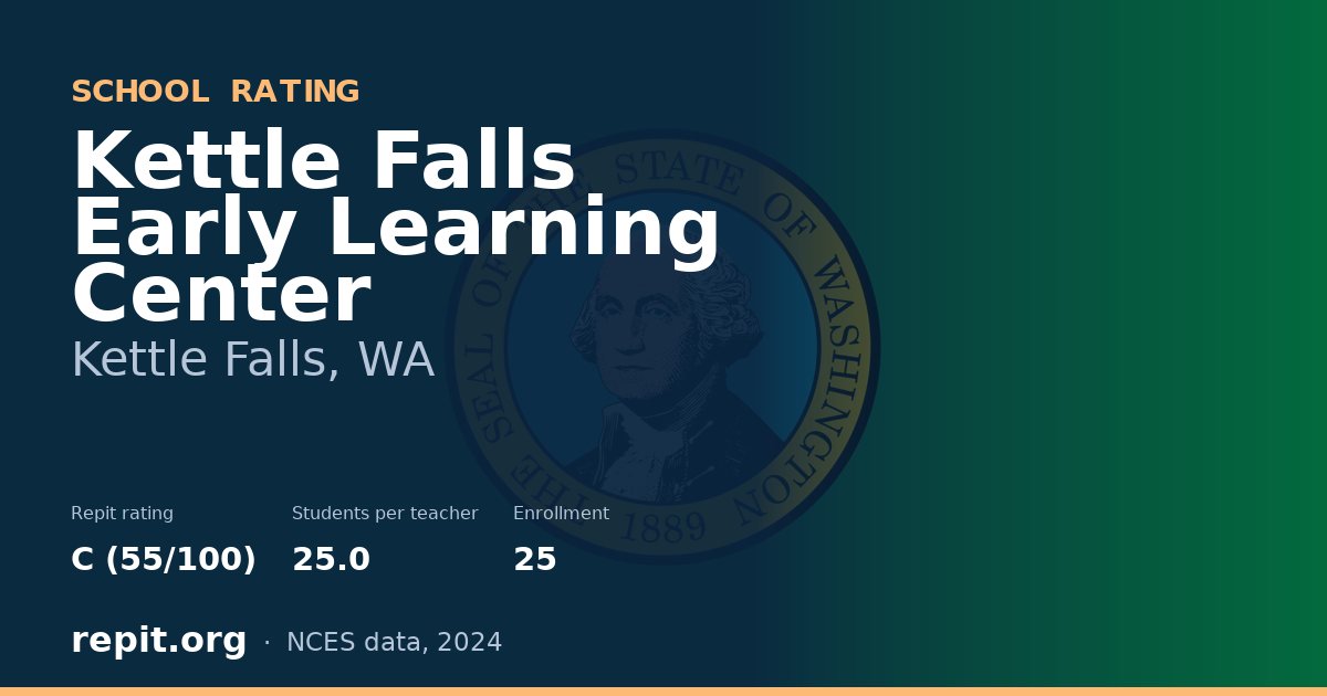 Kettle Falls Early Learning Center, Kettle Falls, WA — Repit school rating C (55/100)