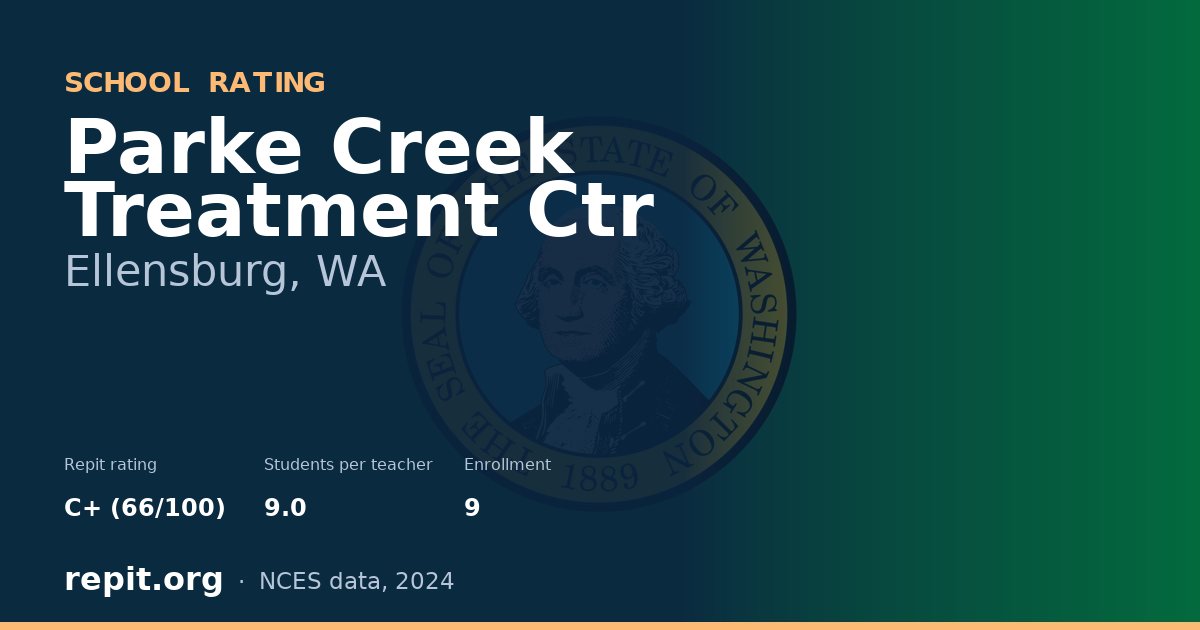 Parke Creek Treatment Ctr, Ellensburg, WA — Repit school rating C+ (66/100)