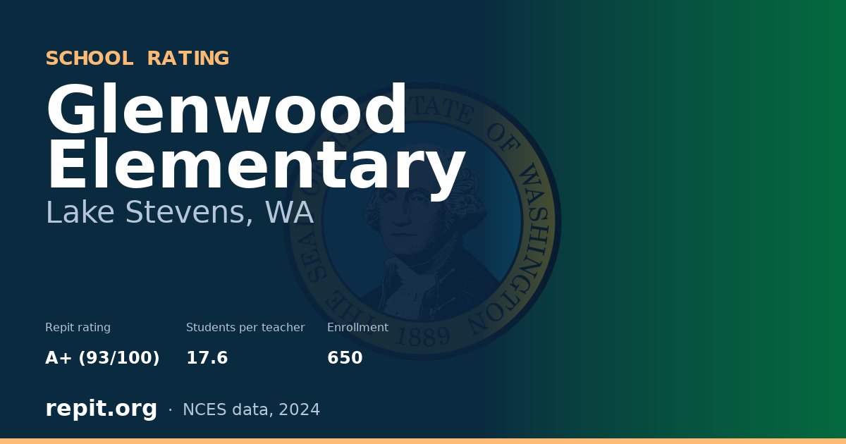 Glenwood Elementary, Lake Stevens, WA — Repit school rating A+ (93/100)