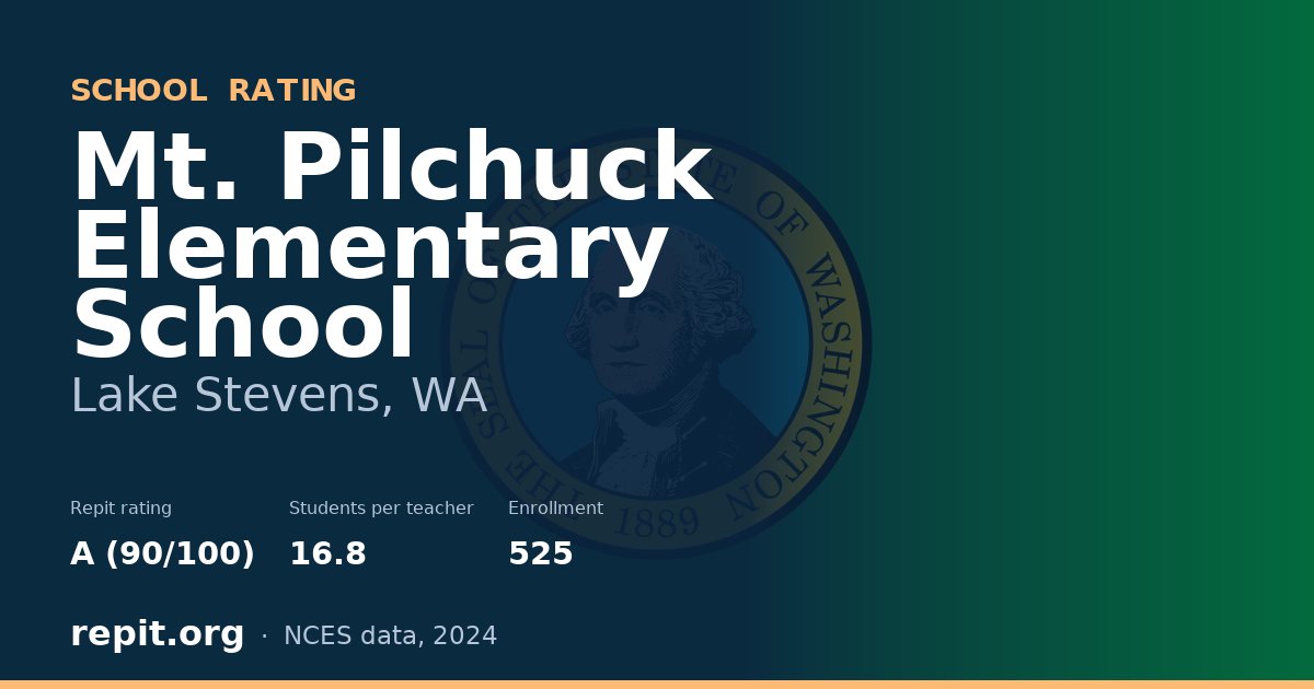 Mt. Pilchuck Elementary School, Lake Stevens, WA — Repit school rating A (90/100)