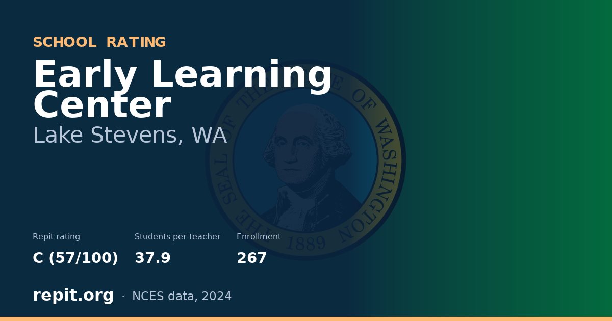 Early Learning Center, Lake Stevens, WA — Repit school rating C (57/100)