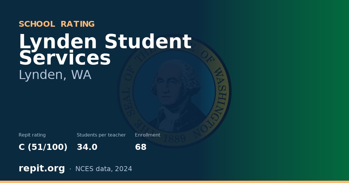 Lynden Student Services, Lynden, WA — Repit school rating C (51/100)