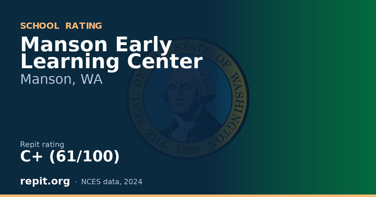 Manson Early Learning Center, Manson, WA — Repit school rating C+ (61/100)