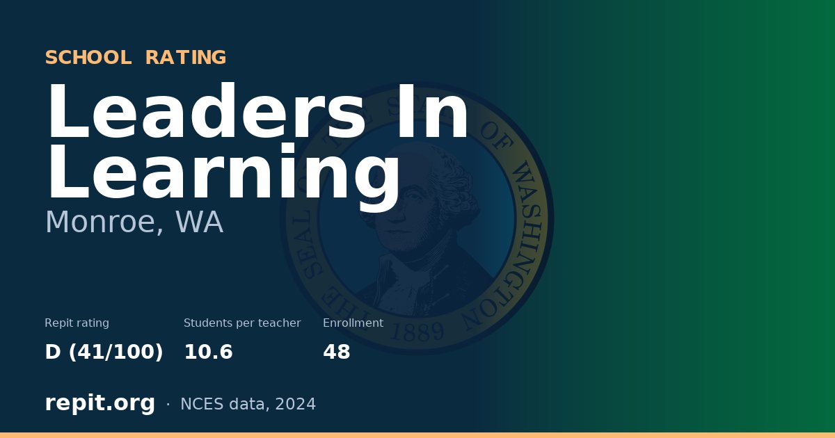 Leaders In Learning, Monroe, WA — Repit school rating D (41/100)