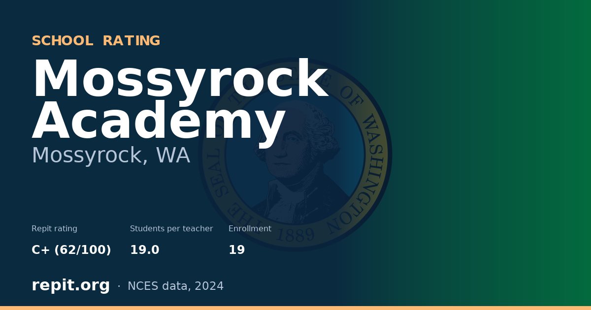 Mossyrock Academy, Mossyrock, WA — Repit school rating C+ (62/100)