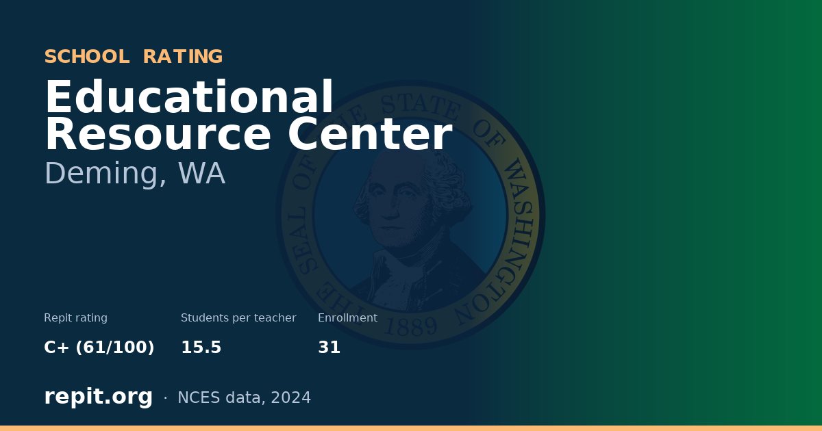 Educational Resource Center, Deming, WA — Repit school rating C+ (61/100)