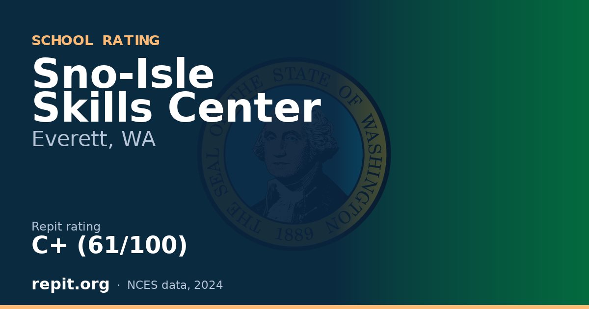 Sno-Isle Skills Center, Everett, WA — Repit school rating C+ (61/100)
