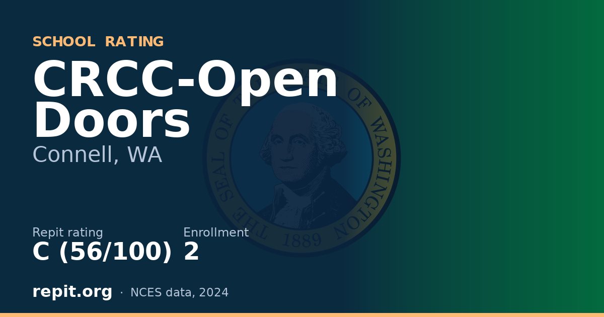 CRCC-Open Doors, Connell, WA — Repit school rating C (56/100)