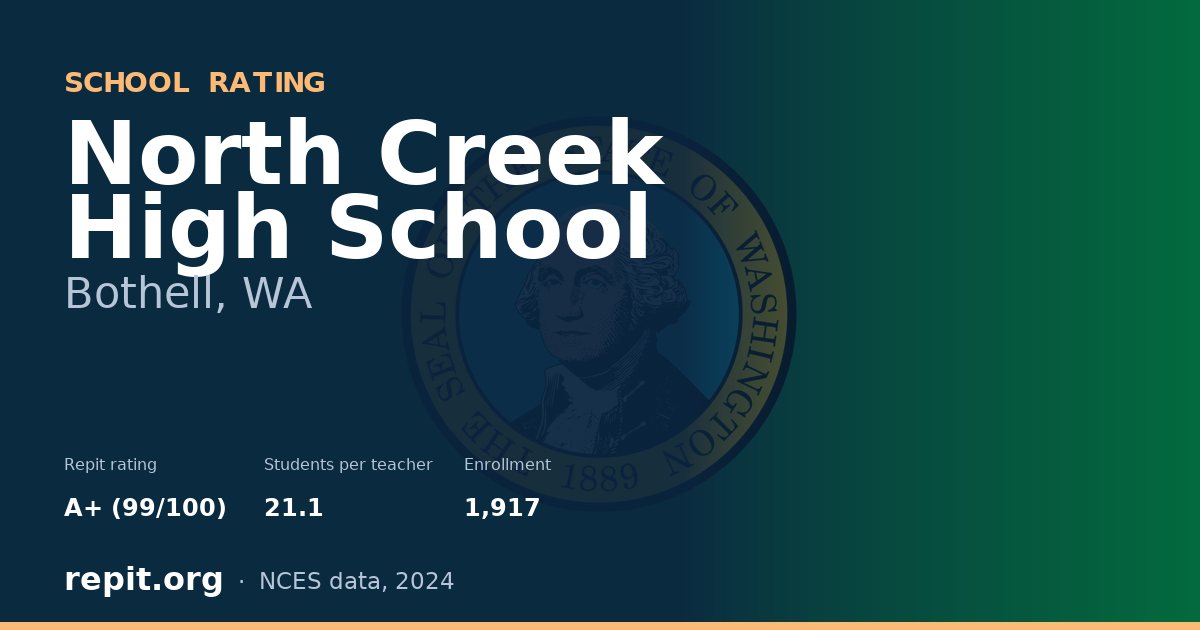 North Creek High School, Bothell, WA — Repit school rating A+ (99/100)