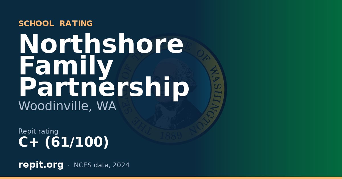 Northshore Family Partnership, Woodinville, WA — Repit school rating C+ (61/100)