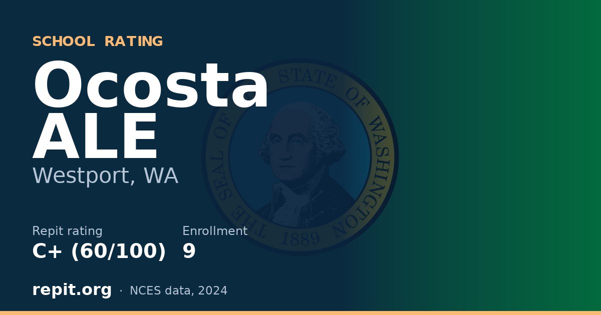 Ocosta ALE, Westport, WA — Repit school rating C+ (60/100)