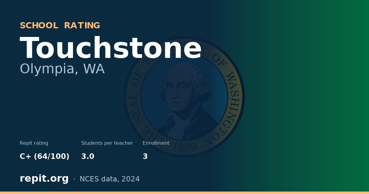 Touchstone, Olympia, WA — Repit school rating C+ (64/100)