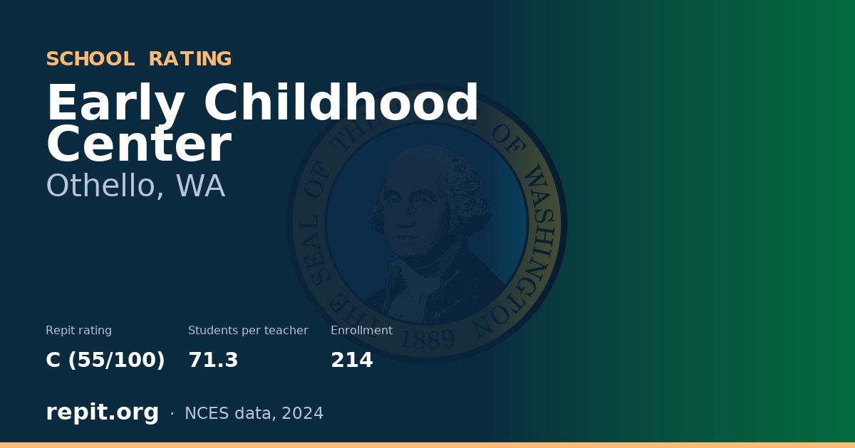 Early Childhood Center, Othello, WA — Repit school rating C (55/100)