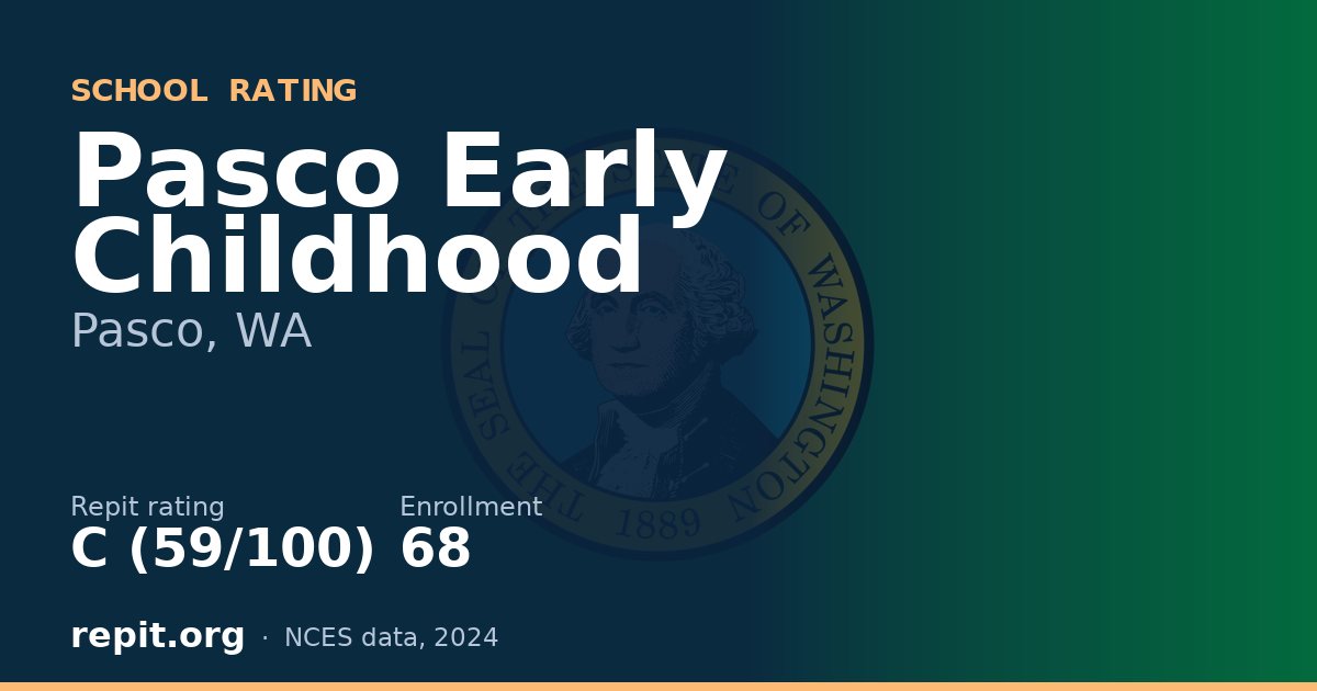Pasco Early Childhood, Pasco, WA — Repit school rating C (59/100)