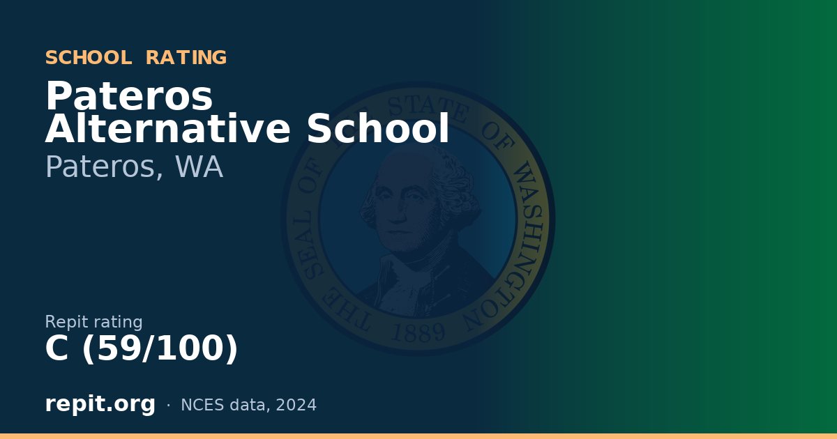 Pateros Alternative School, Pateros, WA — Repit school rating C (59/100)