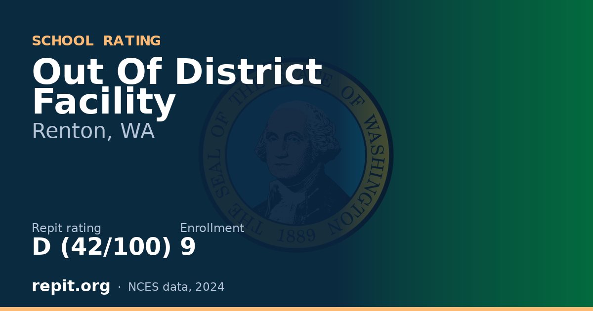 Out Of District Facility, Renton, WA — Repit school rating D (42/100)