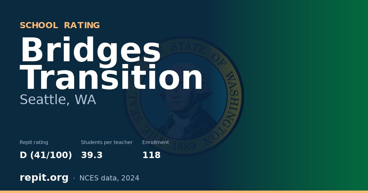 Bridges Transition, Seattle, WA — Repit school rating D (41/100)