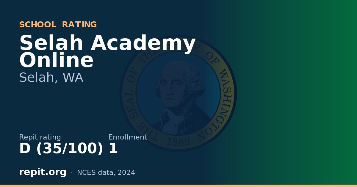 Selah Academy Online, Selah, WA — Repit school rating D (35/100)