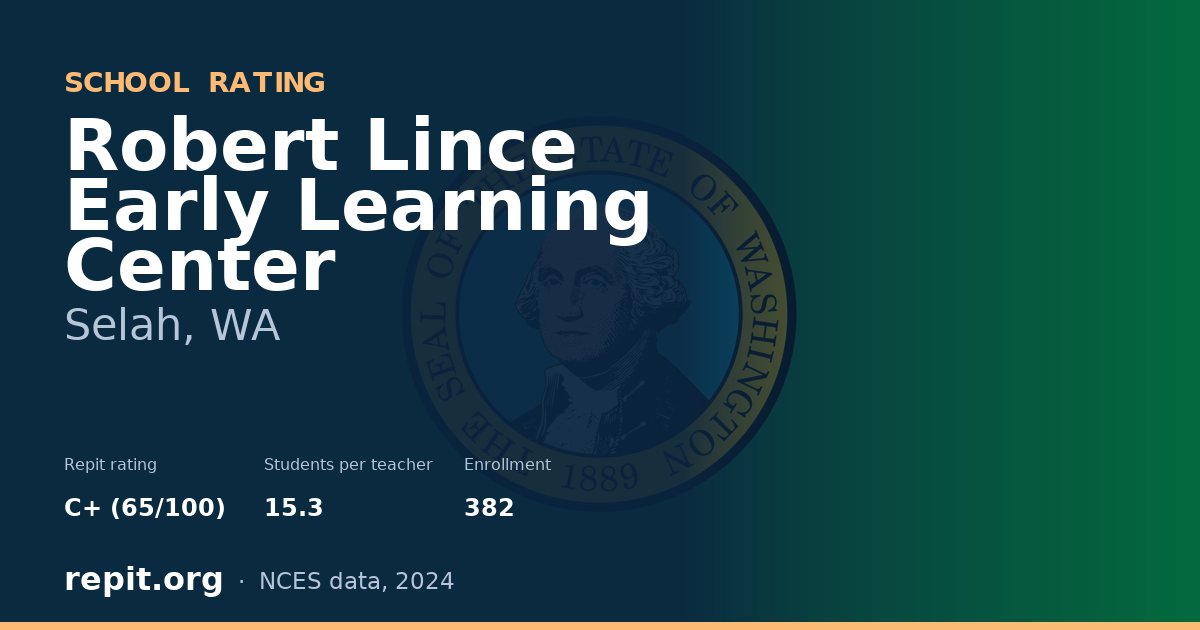 Robert Lince Early Learning Center, Selah, WA — Repit school rating C+ (65/100)