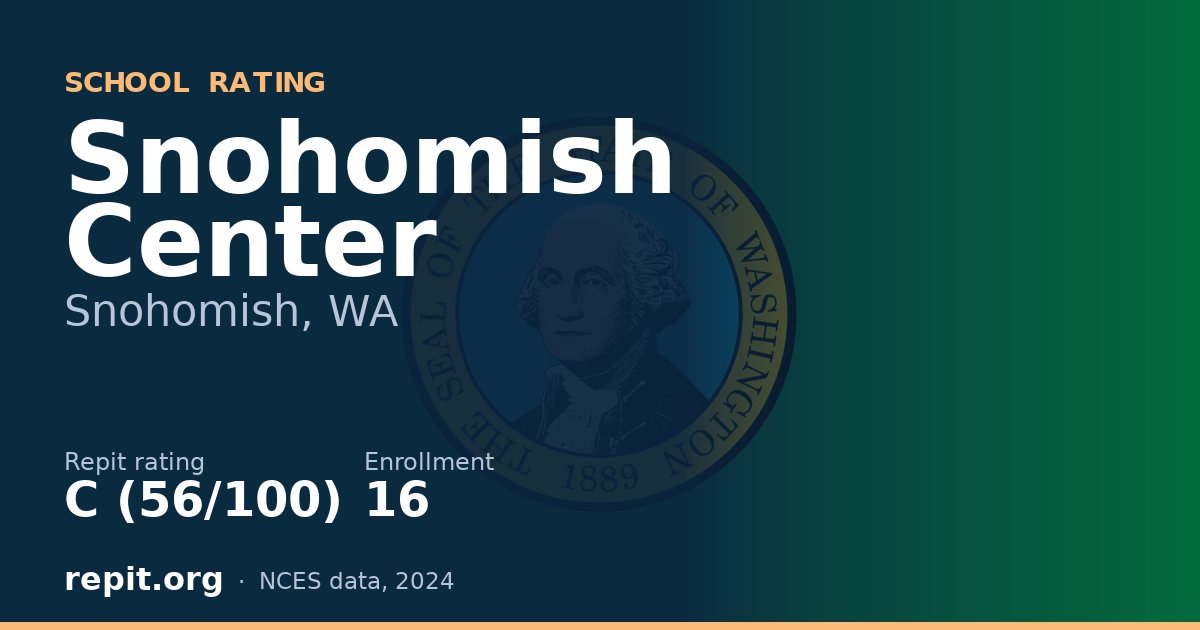Snohomish Center, Snohomish, WA — Repit school rating C (56/100)