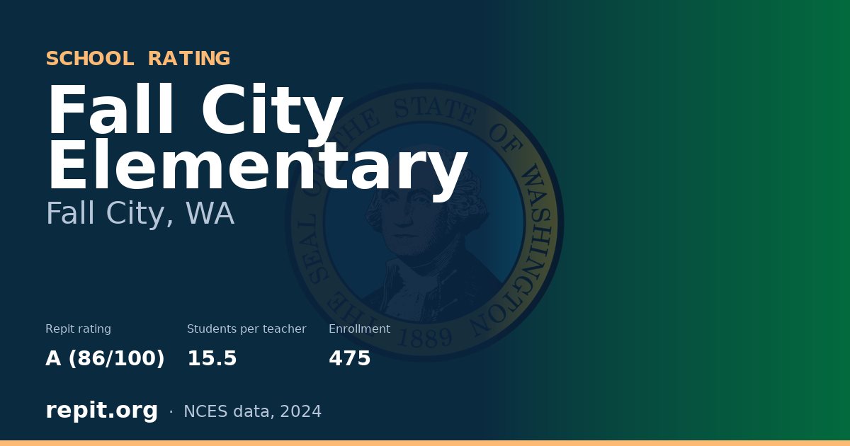 Fall City Elementary, Fall City, WA — Repit school rating A (86/100)